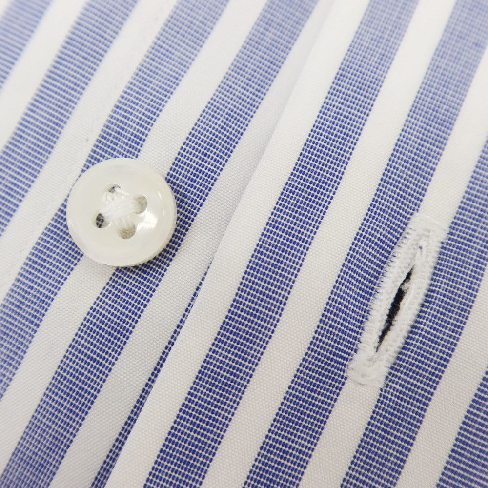 [Used] Makers Shirt Kamakura Striped Dress Shirt Blue x White [37] [Condition Rank B] ​​[Men&