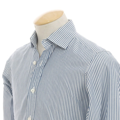 [Used] Brilla per il gusto Striped Dress Shirt White x Green Navy [37] [Condition Rank B] ​​[Men&