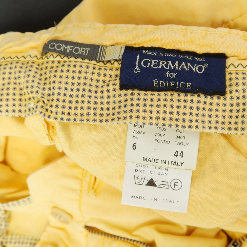 [Used] GERMANO Cotton Twill Casual Slacks Pants Yellow [Size 44] [YEL] [S/S] [Condition Rank C] [Men&