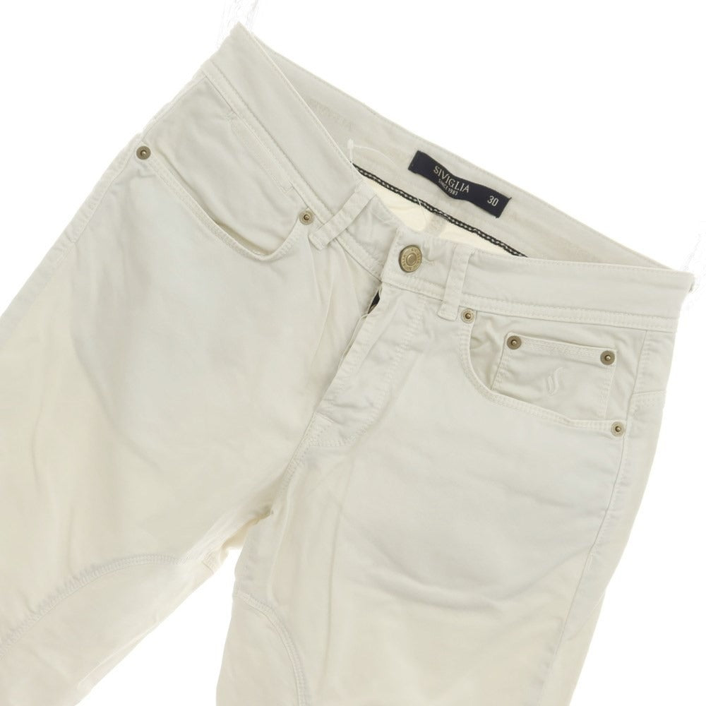 [Used] SIVIGLIA Stretch Cotton Twill 5 Pocket Pants Off White [Size 30] [WHT] [S/S] [Condition Rank C] [Men&