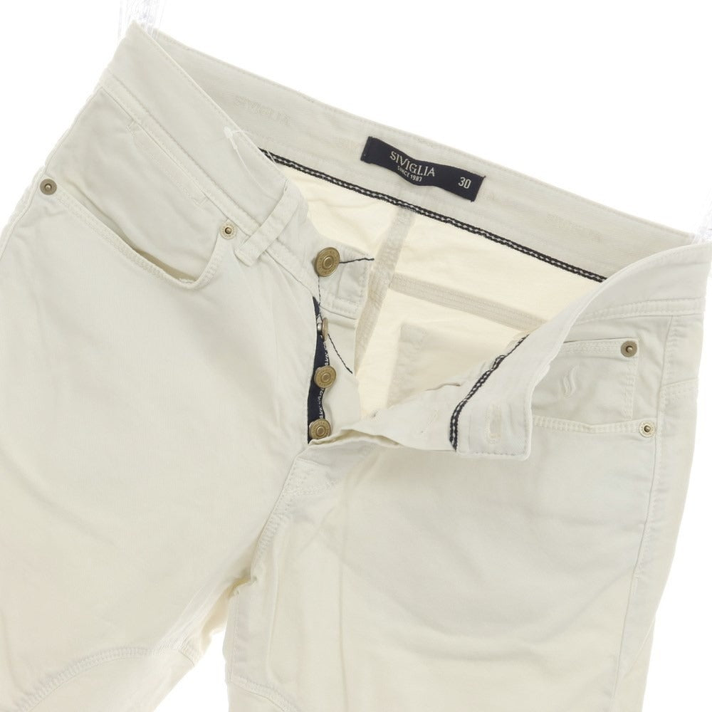 [Used] SIVIGLIA Stretch Cotton Twill 5 Pocket Pants Off White [Size 30] [WHT] [S/S] [Condition Rank C] [Men&