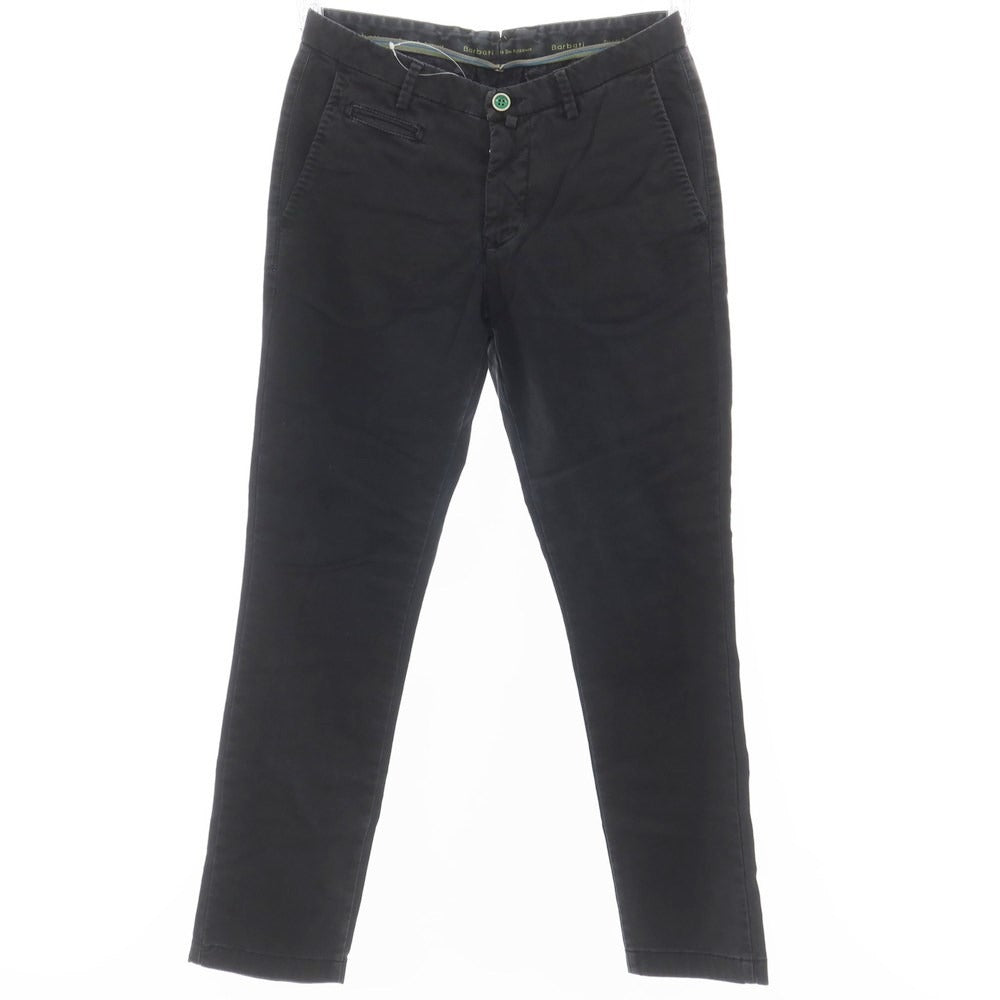 [Used] Barbati Stretch Cotton Casual Slacks Pants Black [Size 44] [BLK] [S/S] [Condition Rank C] [Men&