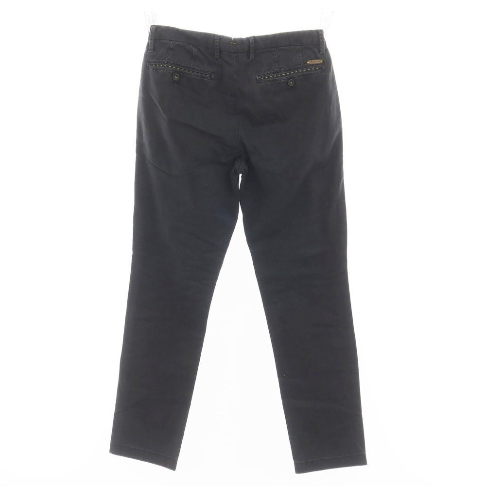 [Used] Barbati Stretch Cotton Casual Slacks Pants Black [Size 44] [BLK] [S/S] [Condition Rank C] [Men&