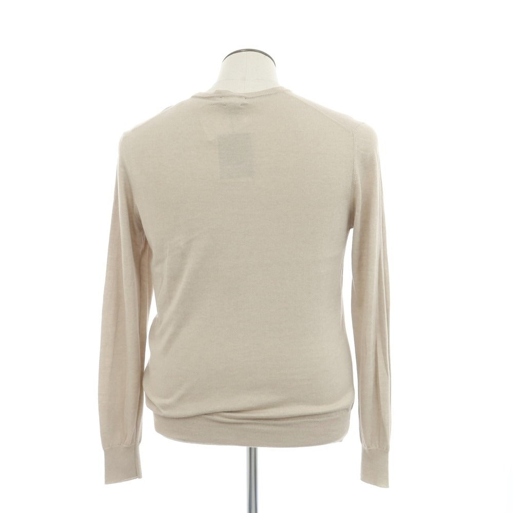 Ballantyne cashmere ベージュ カシミアモックネックセーター