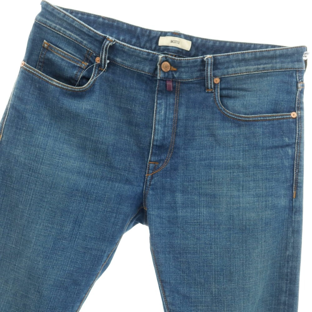 [Used] INCOTEX stretch jeans, denim pants, light blue [34] [Condition rank B] ​​[Men&