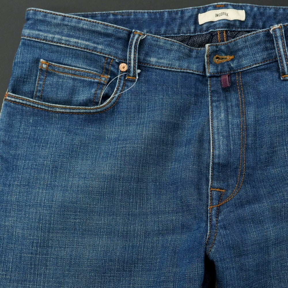 [Used] INCOTEX stretch jeans, denim pants, light blue [34] [Condition rank B] ​​[Men&