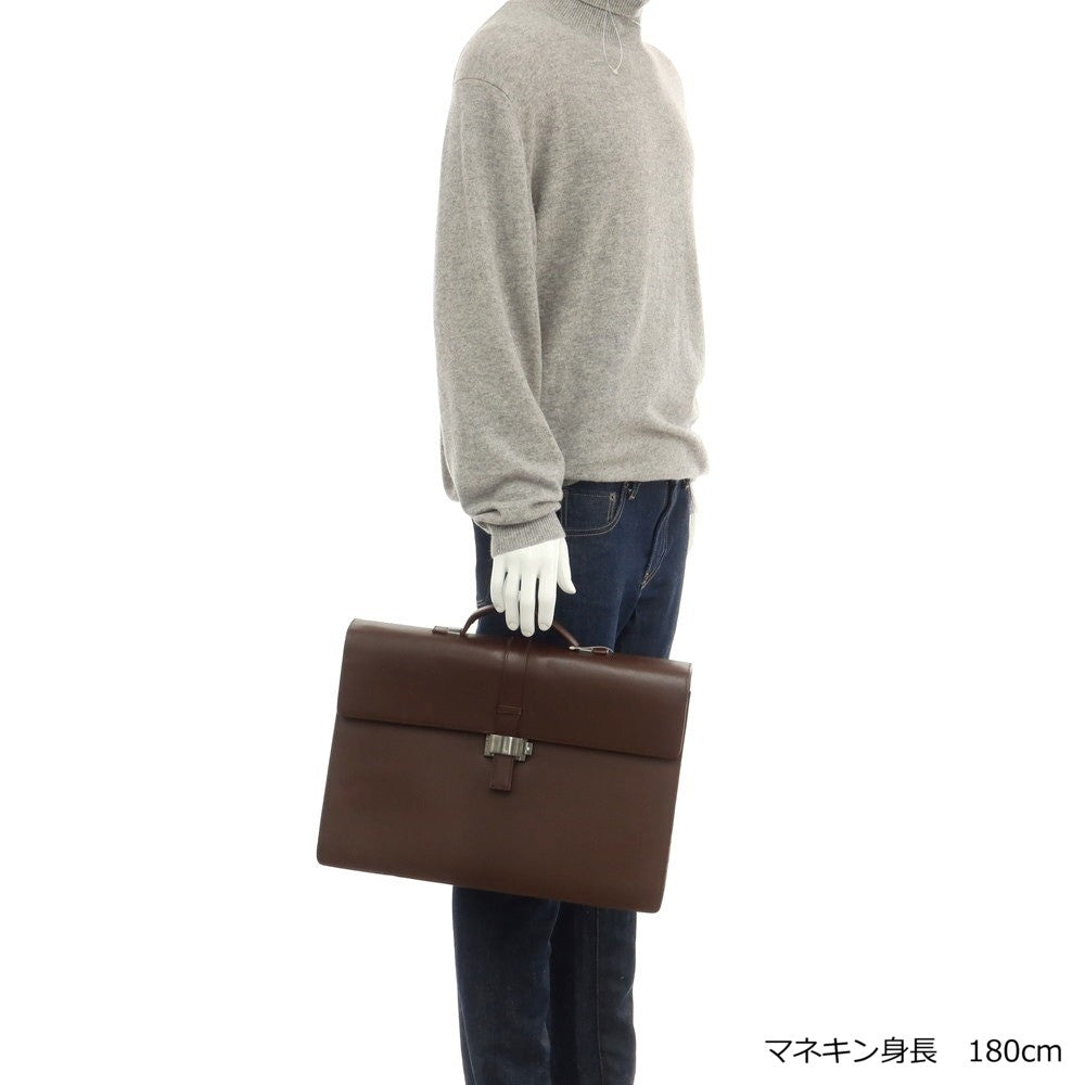 【中古】モンブラン MONTBLANC レザー ブリーフケース ブラウン【 状態ランクB 】【 メンズ 】