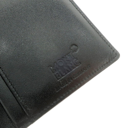 【中古】モンブラン MONTBLANC レザー 札入れ 財布  ブラック【 状態ランクA 】【 メンズ 】