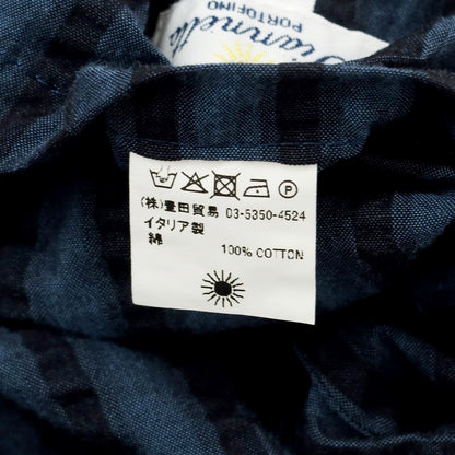 [Used] Giannetto cotton striped casual jacket, dark blue x black [46] [Condition rank C] [Men&