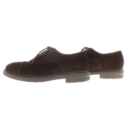 [Used] POLLINI suede plain toe dress shoes, dark brown [40] [Condition rank B] ​​[Men&