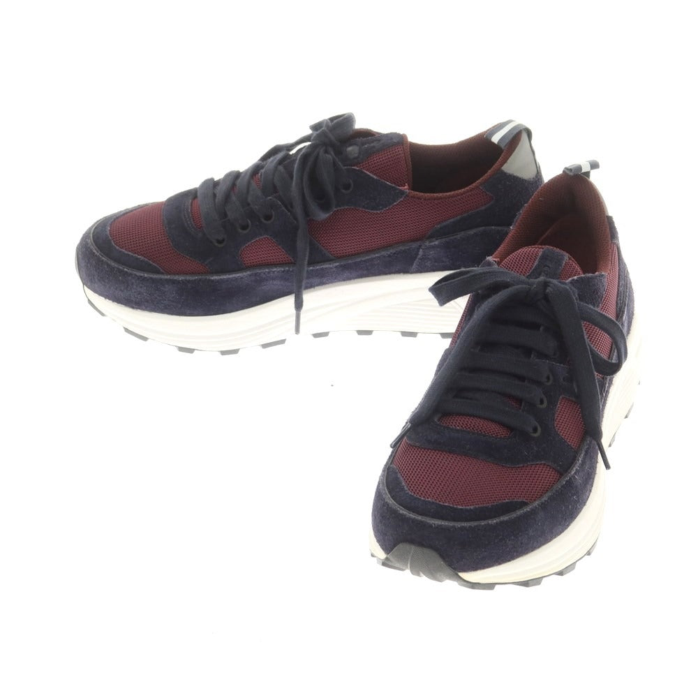 [Used] CAR SHOE Suede Mesh Sneakers Navy x Wine Red [7.5] [Condition Rank A] [Men&