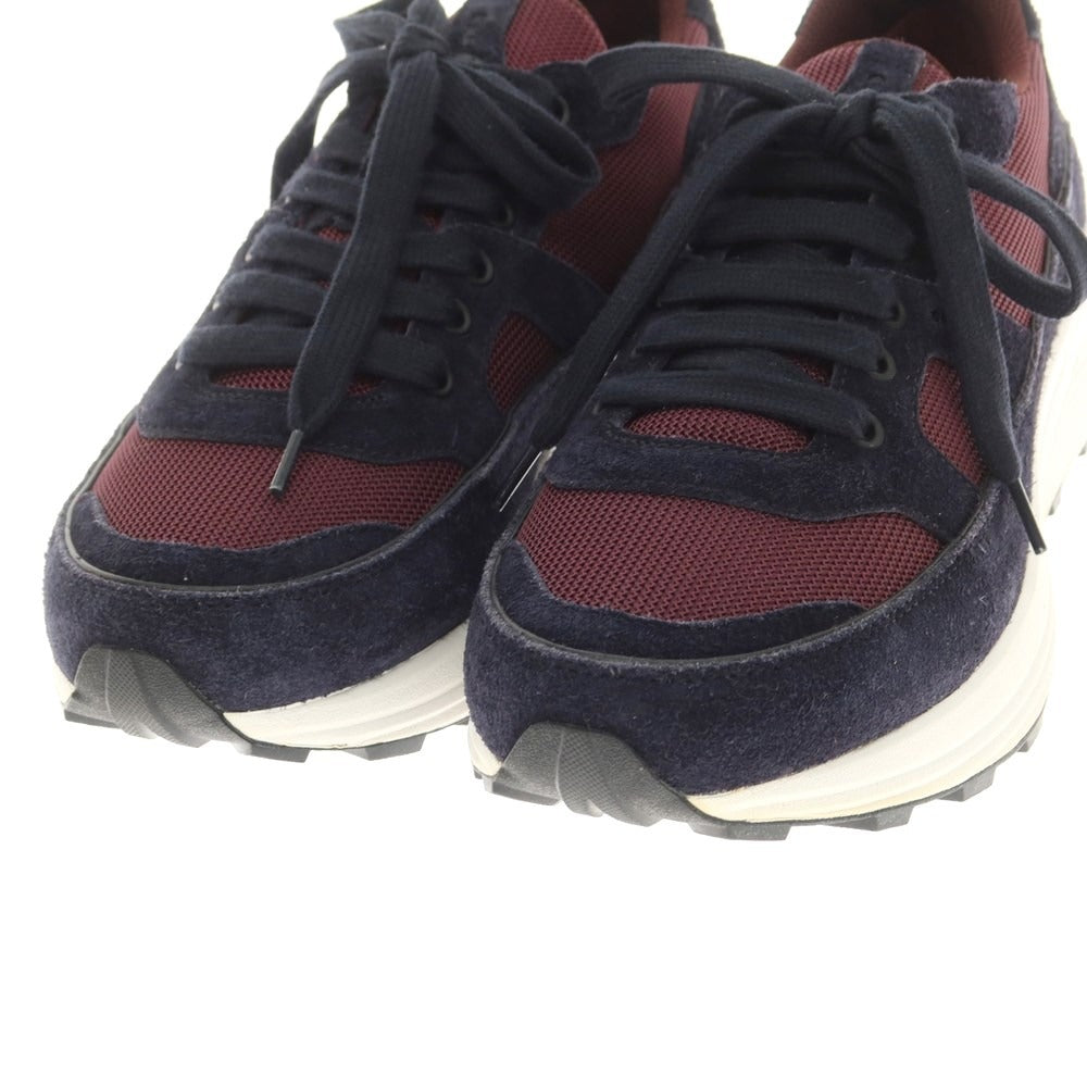 [Used] CAR SHOE Suede Mesh Sneakers Navy x Wine Red [7.5] [Condition Rank A] [Men&