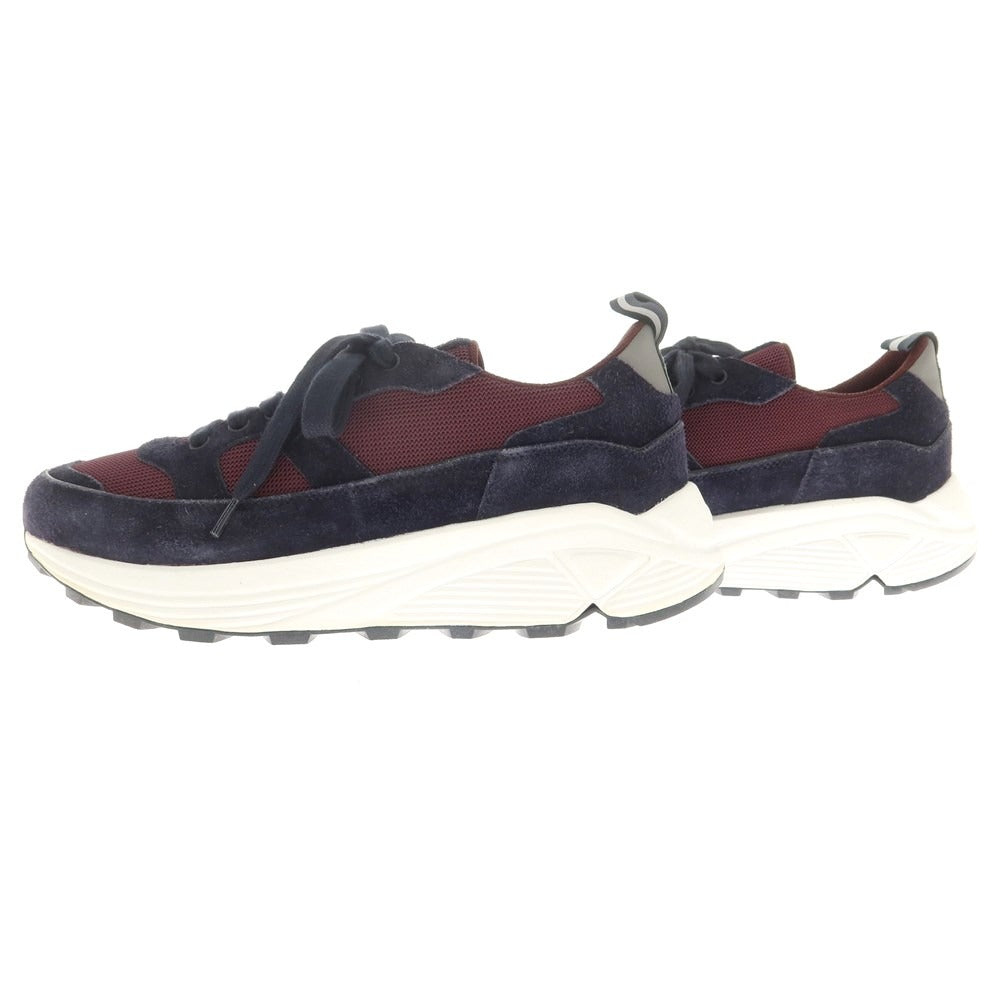 [Used] CAR SHOE Suede Mesh Sneakers Navy x Wine Red [7.5] [Condition Rank A] [Men&