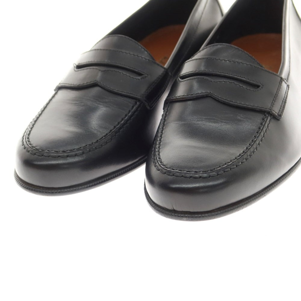 [Used] Salvatore Ferragamo Calfskin Coin Loafers Black [6 EE] [Condition Rank A] [Men&