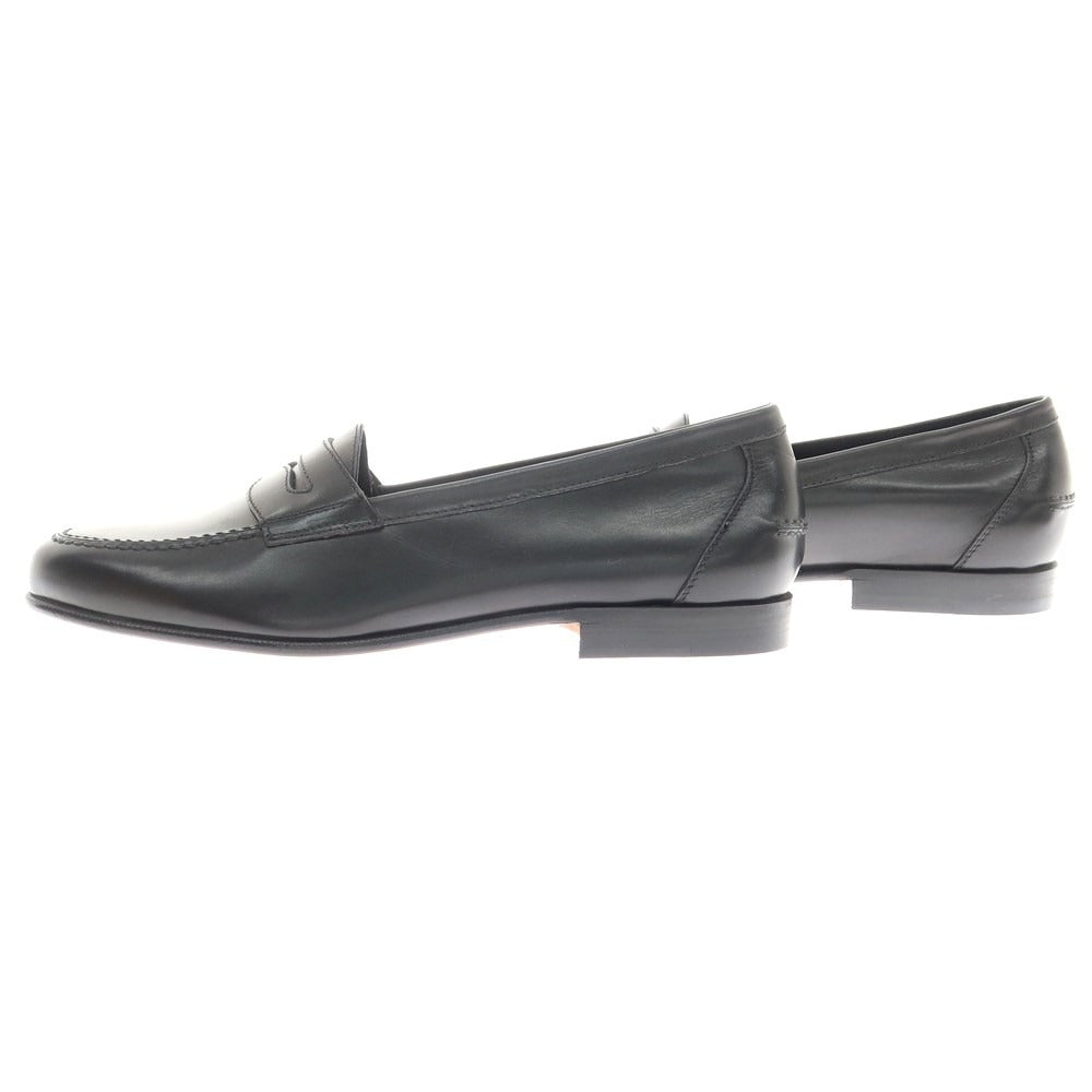 [Used] Salvatore Ferragamo Calfskin Coin Loafers Black [6 EE] [Condition Rank A] [Men&