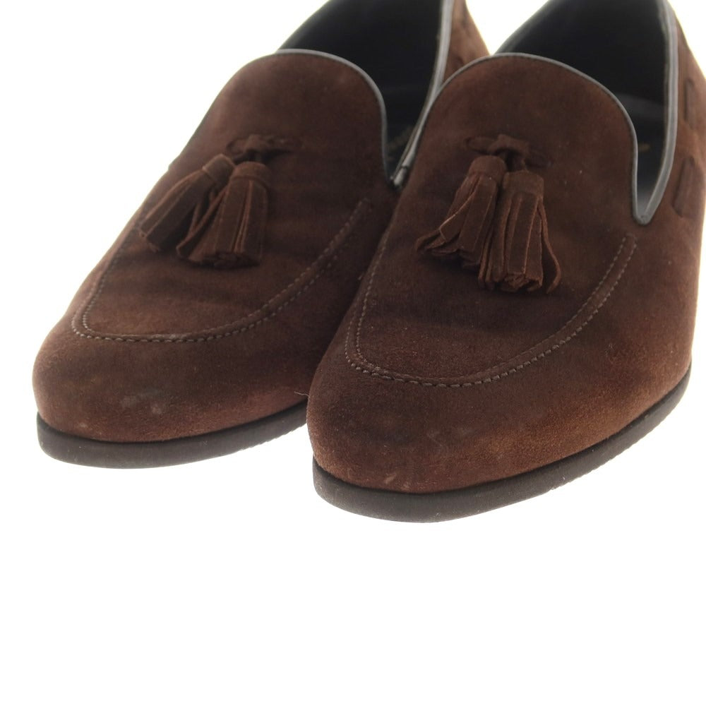 [Used] Ferrante FERRANTE Suede Tassel Loafers Dark Brown [6.5] [Condition Rank B] ​​[Men&