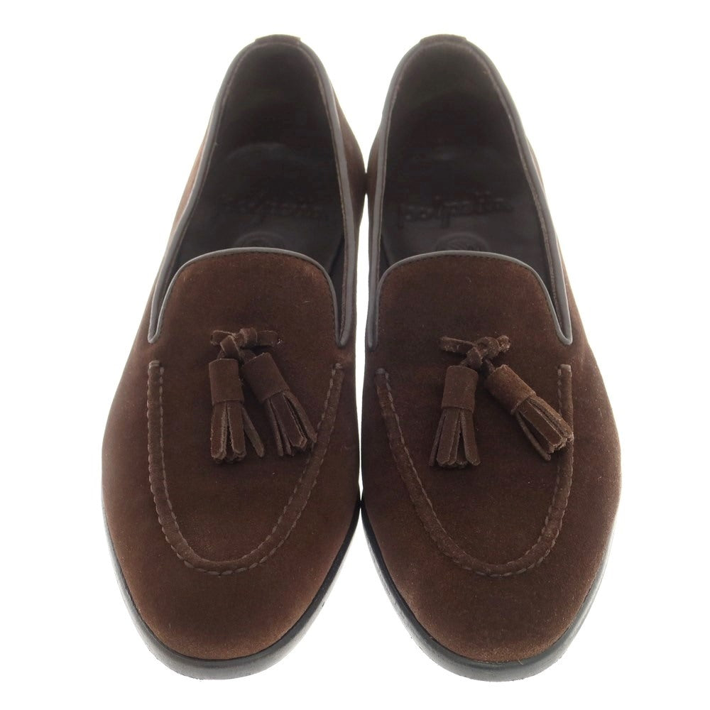 [Used] Polpetta Suede Tassel Loafers Dark Brown [39] [Condition Rank B] ​​[Men&