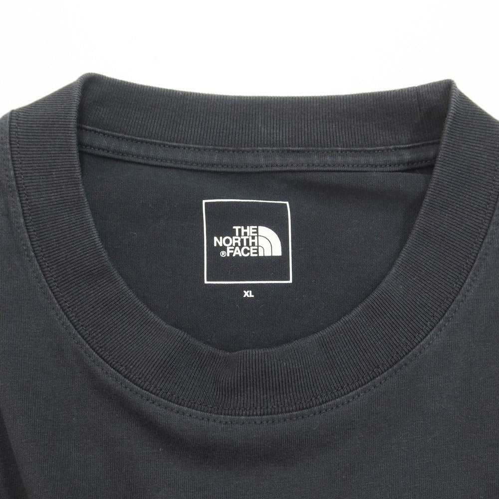 【中古】ザノースフェイス THE NORTH FACE コットンポリエステル クルーネック 長袖Ｔシャツ ブラック【サイズXL】【BLK】【S/S/A/W】【状態ランクC】【メンズ】【759374】