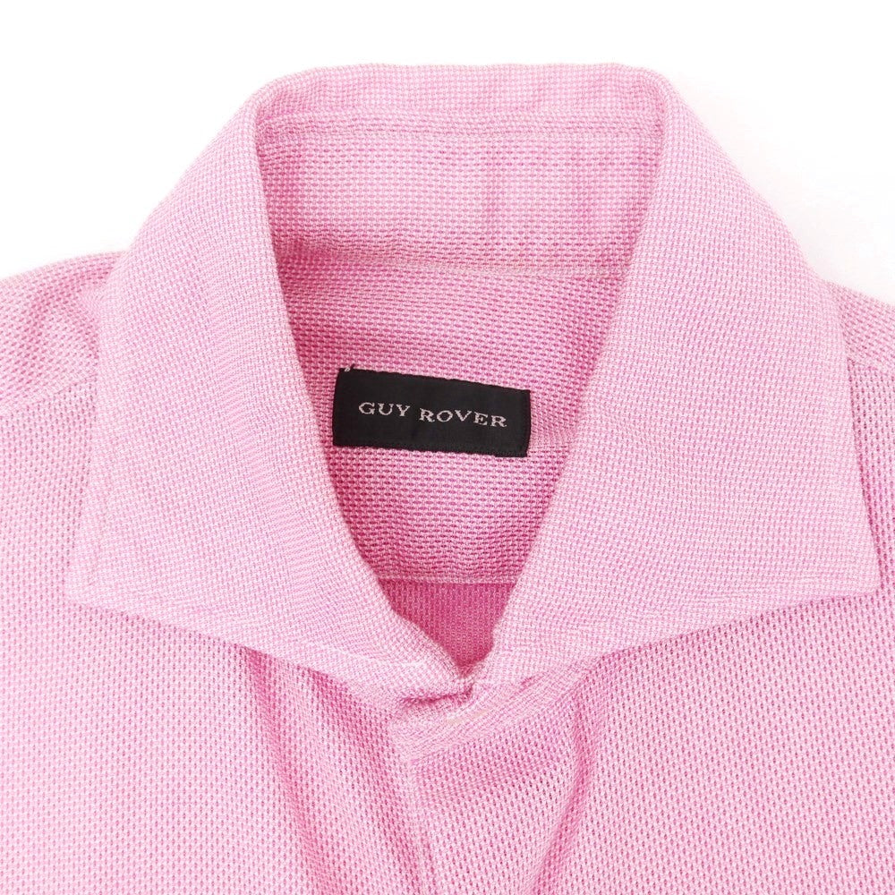 [Used] GUY ROVER Cotton Horizontal Collar Dress Shirt Pink [S] [Condition Rank B] ​​[Men&