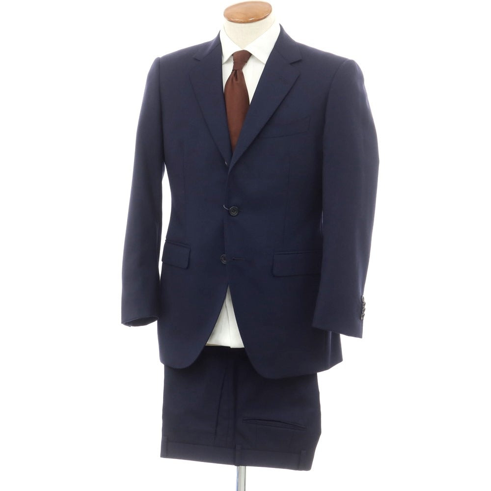 【中古】アザブテーラー azabu tailor ウール 3つボタンスーツ ネイビー【 48/82 】【 状態ランクB 】【 メンズ 】