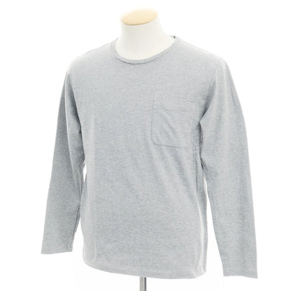 [Used] 417byEDIFICE 2-piece set Cotton Crew Neck Long Sleeve T-Shirt Gray x Black [Size S] [BLK] [S/S/A/W] [Condition Rank B] ​​[Men&