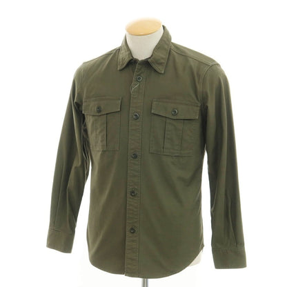 [Used] EDIFICE Cotton Casual Shirt Green [Size S] [GRN] [S/S/A/W] [Condition Rank B] ​​[Men&