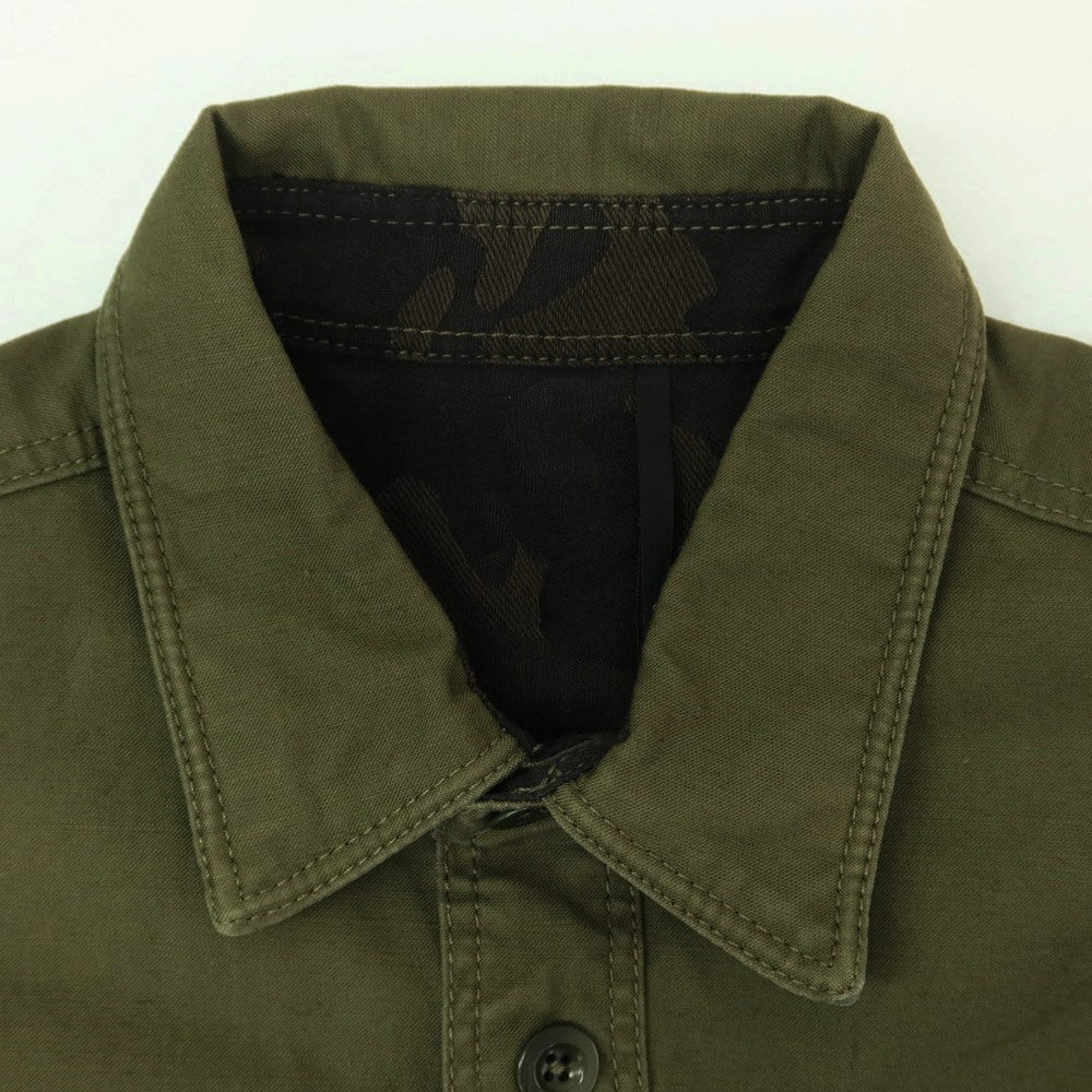 [Used] EDIFICE Cotton Casual Shirt Green [Size S] [GRN] [S/S/A/W] [Condition Rank B] ​​[Men&