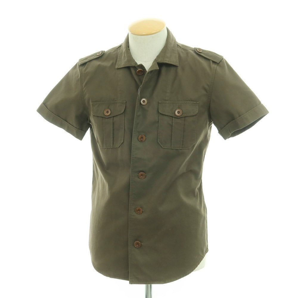 [Used] EDIFICE Cotton Open Collar Short Sleeve Shirt Green [Size 38] [GRN] [S/S] [Condition Rank B] ​​[Men&