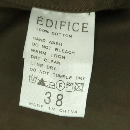 [Used] EDIFICE Cotton Open Collar Short Sleeve Shirt Green [Size 38] [GRN] [S/S] [Condition Rank B] ​​[Men&