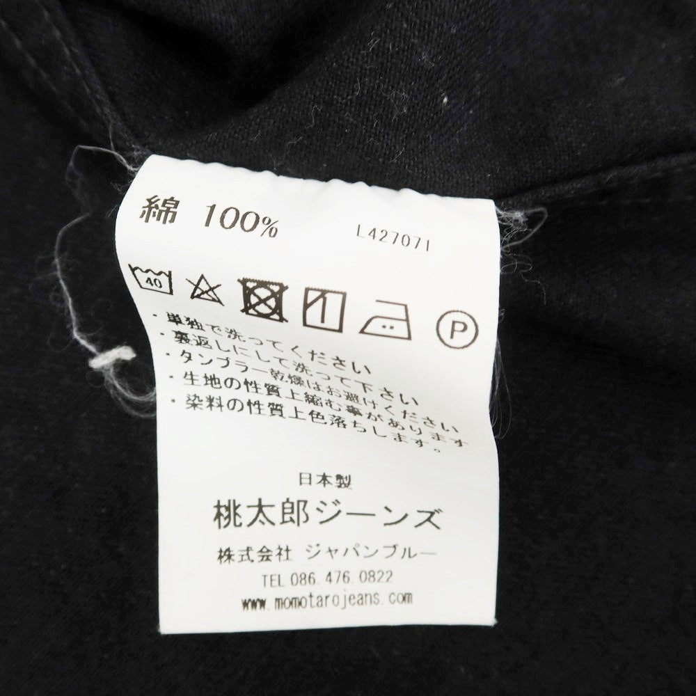 【中古】モモタロウ ジーンズ MOMOTARO JEANS コットンデニム カジュアルシャツ ブラック【 36 】【 状態ランクB 】【 メンズ 】