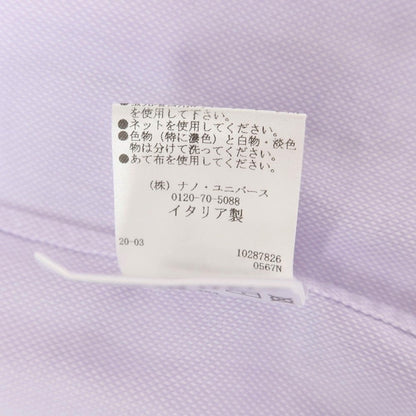 [Used] GUY ROVER Cotton Tab Collar Cleric Dress Shirt Purple [40] [Condition Rank C] [Men&