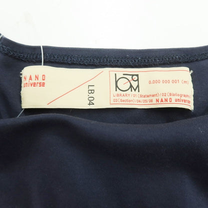 [Used] Nano Universe Cotton Boat Neck Short Sleeve T-Shirt Navy [Size S] [NVY] [S/S] [Condition Rank B] ​​[Men&