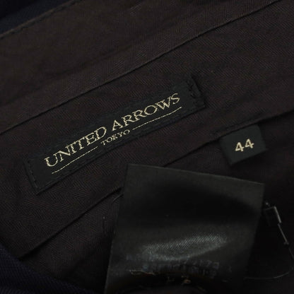 [Used] UNITED ARROWS Wool Windowpane Dress Slacks Pants Dark Navy x Gray [Size 44] [NVY] [S/S] [Condition Rank C] [Men&