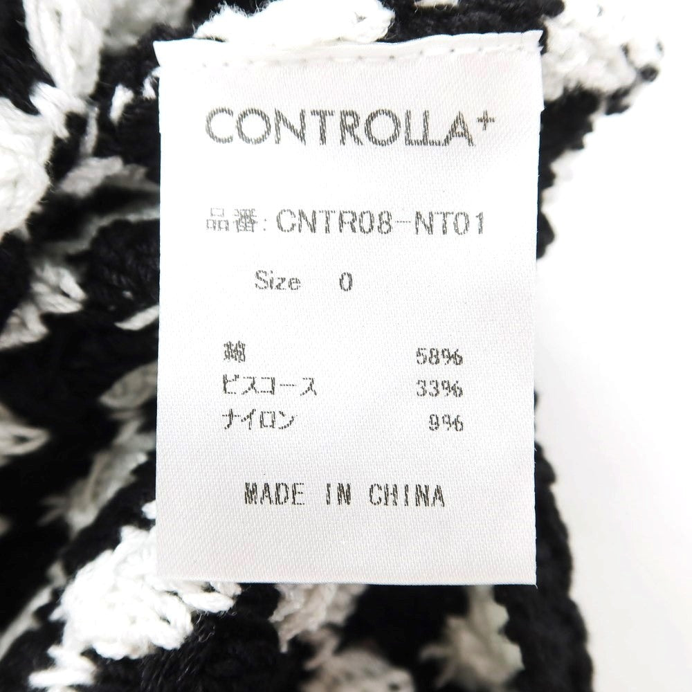 中古】コントローラ プラス CONTROLLA＋ コットン系 スキッパー ポロニット ブラックxホワイト【BLK】【S/S】【状態ランクB –  リタリオリブロ