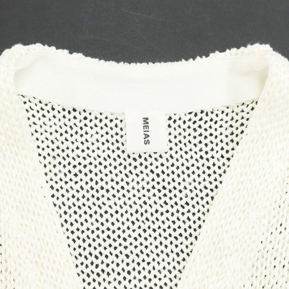 [Used] MEIAS 2024 Spring/Summer Low Gauge Linen Rayon Knit Vest White [Size FREE] [WHT] [S/S] [Condition Rank B] ​​[Men&