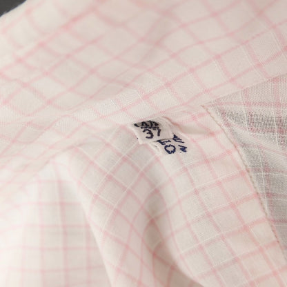 [Used] Frye Cotton Check Button-down Casual Shirt Light Pink [37] [Condition Rank C] [Men&