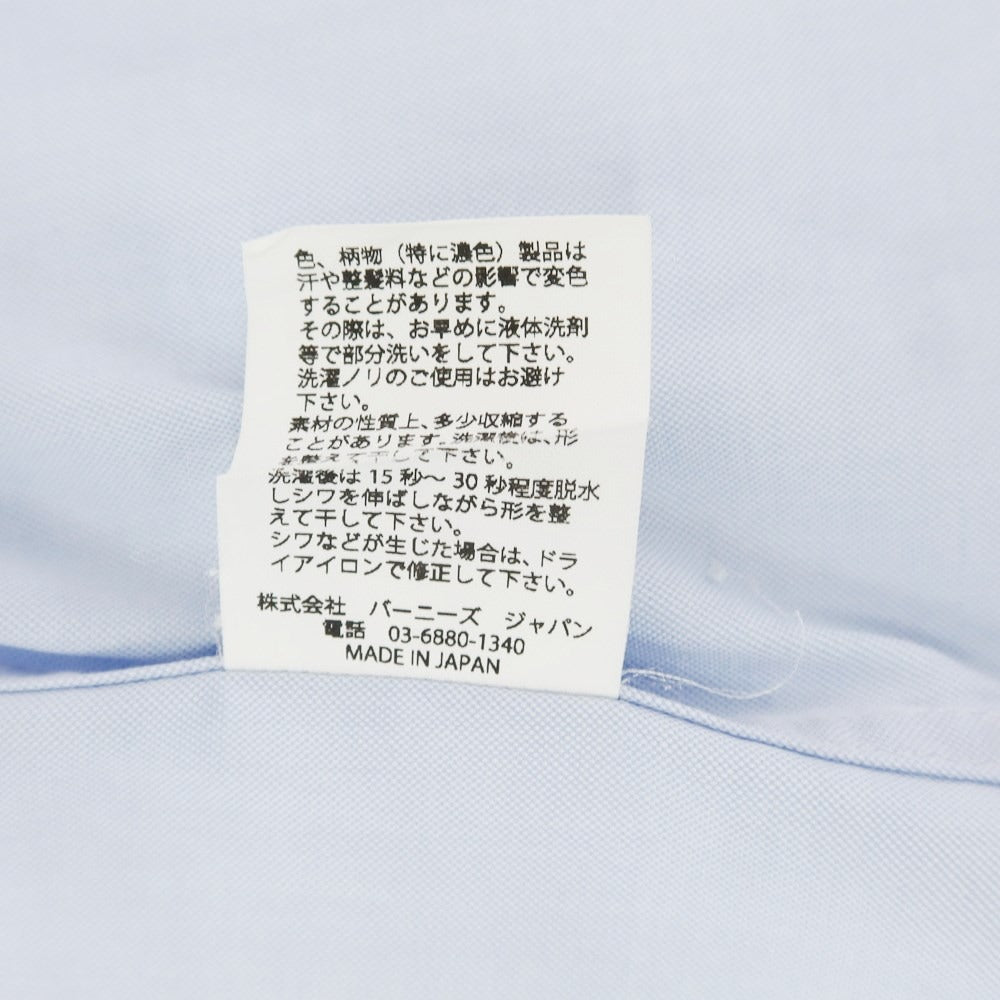 [Used] Barneys New York BARNEYS NEWYORK Cotton Button-down Dress Shirt Light Blue [38] [Condition Rank B] ​​[Men&