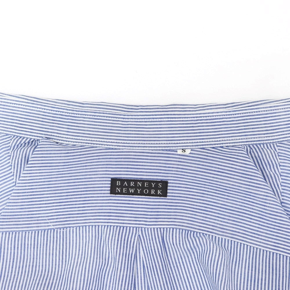 [Used] Barneys New York BARNEYS NEWYORK Cotton Linen Striped Button-down Casual Shirt Blue x White [S] [Condition Rank C] [Men&