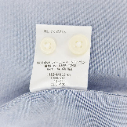 [Used] Barneys New York BARNEYS NEWYORK Cotton Button-down Casual Shirt Light Blue [XL] [Condition Rank C] [Men&