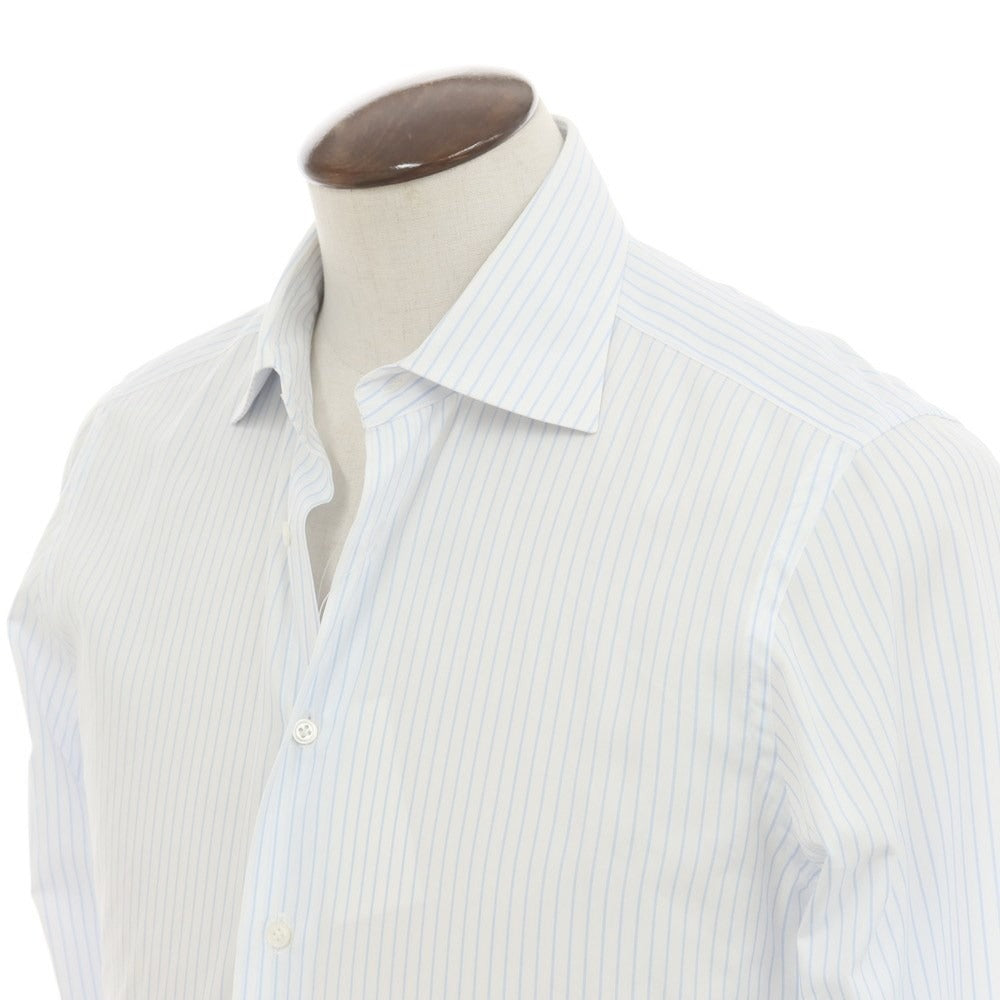 [Used] Barneys New York BARNEYS NEWYORK Cotton Wide Collar Dress Shirt White x Light Blue [41] [Condition Rank B] ​​[Men&