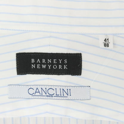 【中古】バーニーズニューヨーク BARNEYS NEWYORK コットン ワイドカラー ドレスシャツ ホワイトxライトブルー【 41 】【 状態ランクB 】【 メンズ 】
[BPD]