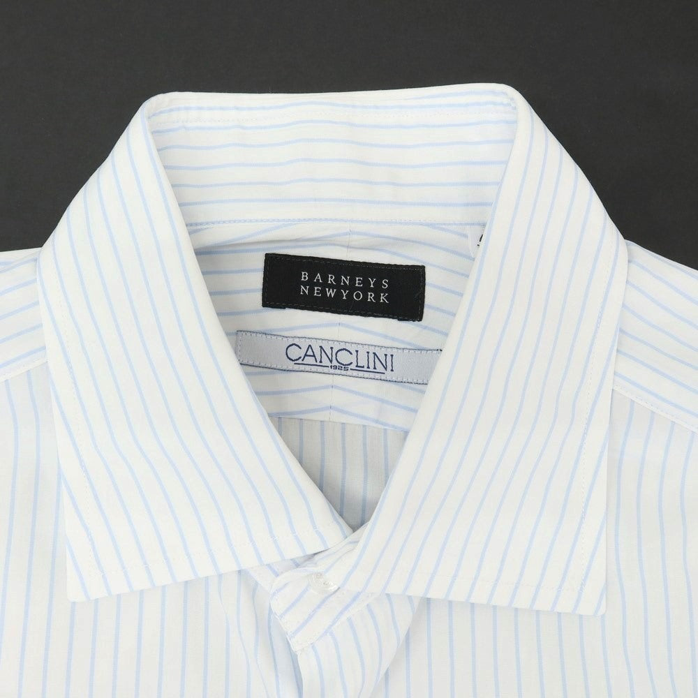 [Used] Barneys New York BARNEYS NEWYORK Cotton Wide Collar Dress Shirt White x Light Blue [41] [Condition Rank B] ​​[Men&