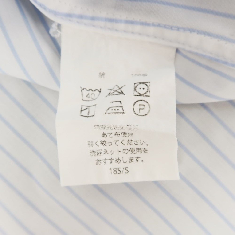 [Used] Barneys New York BARNEYS NEWYORK Cotton Wide Collar Dress Shirt White x Light Blue [41] [Condition Rank B] ​​[Men&