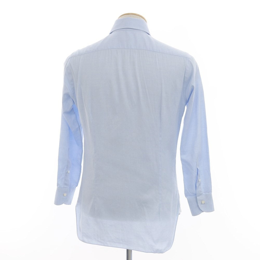 [Used] BARBA Cotton Wide Collar Dress Shirt Blue [37] [Condition Rank C] [Men&