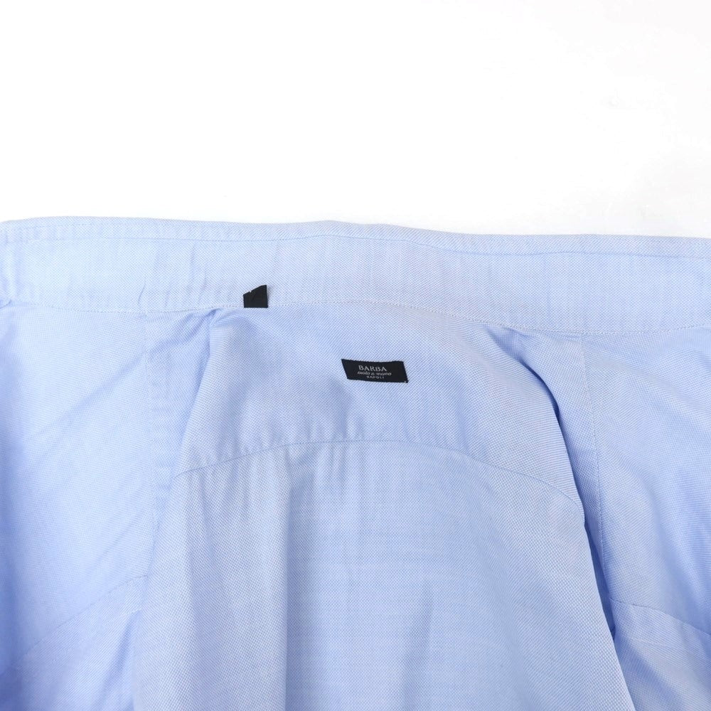 [Used] BARBA Cotton Wide Collar Dress Shirt Blue [37] [Condition Rank C] [Men&