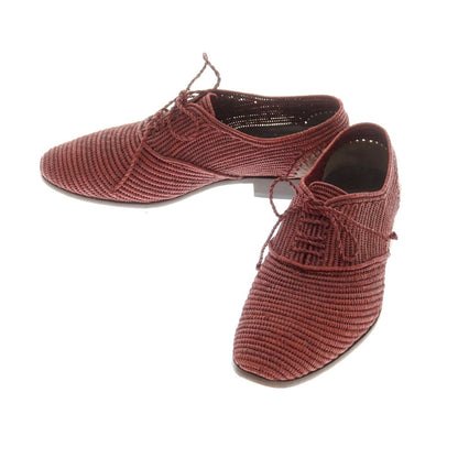 [Used] Salvatore Ferragamo Jute Plain Toe Shoes Wine Red [6] [Condition Rank B] ​​[Men&