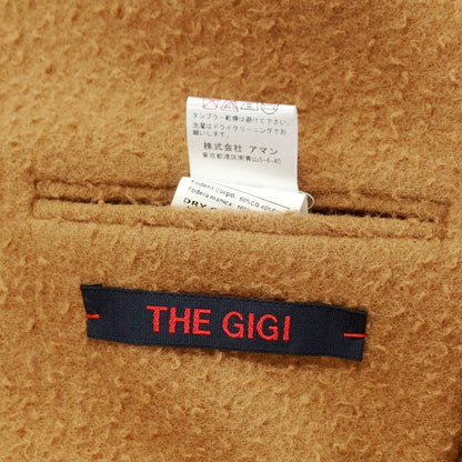 【中古】ザ ジジ THE GIGI ウール ピリング加工 ショールカラー ダブルブレストコート ライトブラウン【 44 】【 状態ランクB 】【 メンズ 】