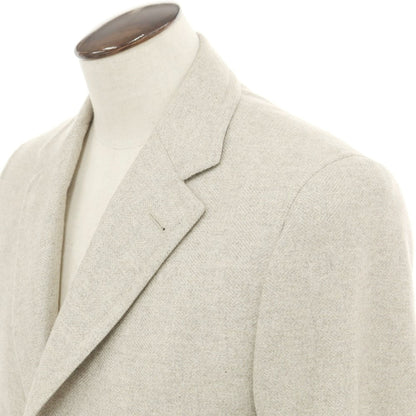 【中古】カナーリ CANALI カシミヤ チェスターフィールドコート ライトグレーxグレージュ【 48 】【 状態ランクB 】【 メンズ 】