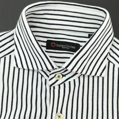 [Used] Recency of Mine RECENCYOFMINE polyester cotton wide collar casual shirt white x black [size 44] [WHT] [S/S/A/W] [Condition rank B] ​​[Men&