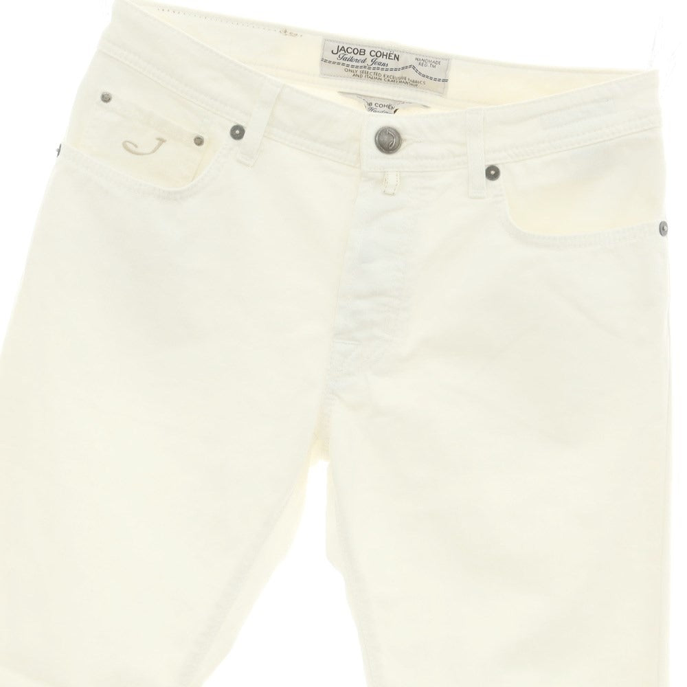 [Used] JACOB COHEN Cotton Polyester Jeans Denim Pants White [Size 33] [WHT] [S/S/A/W] [Condition Rank B] ​​[Men&